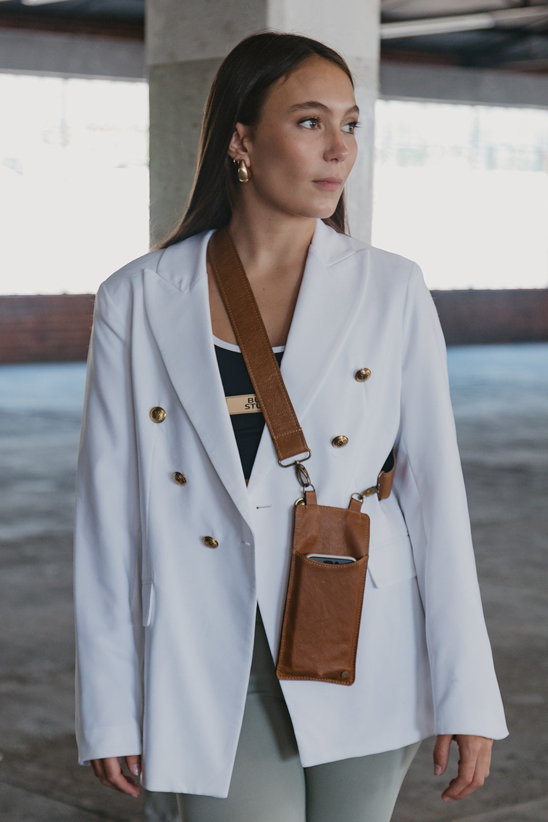 Sleek Leather Sling