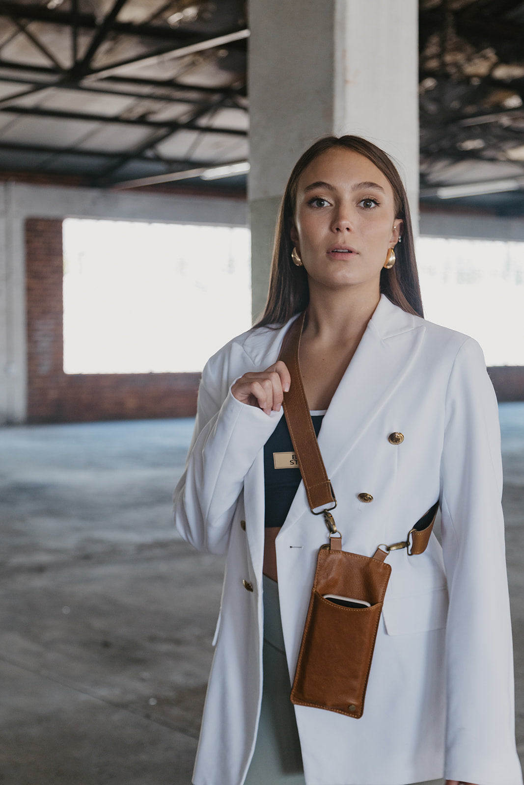 Sleek Leather Sling