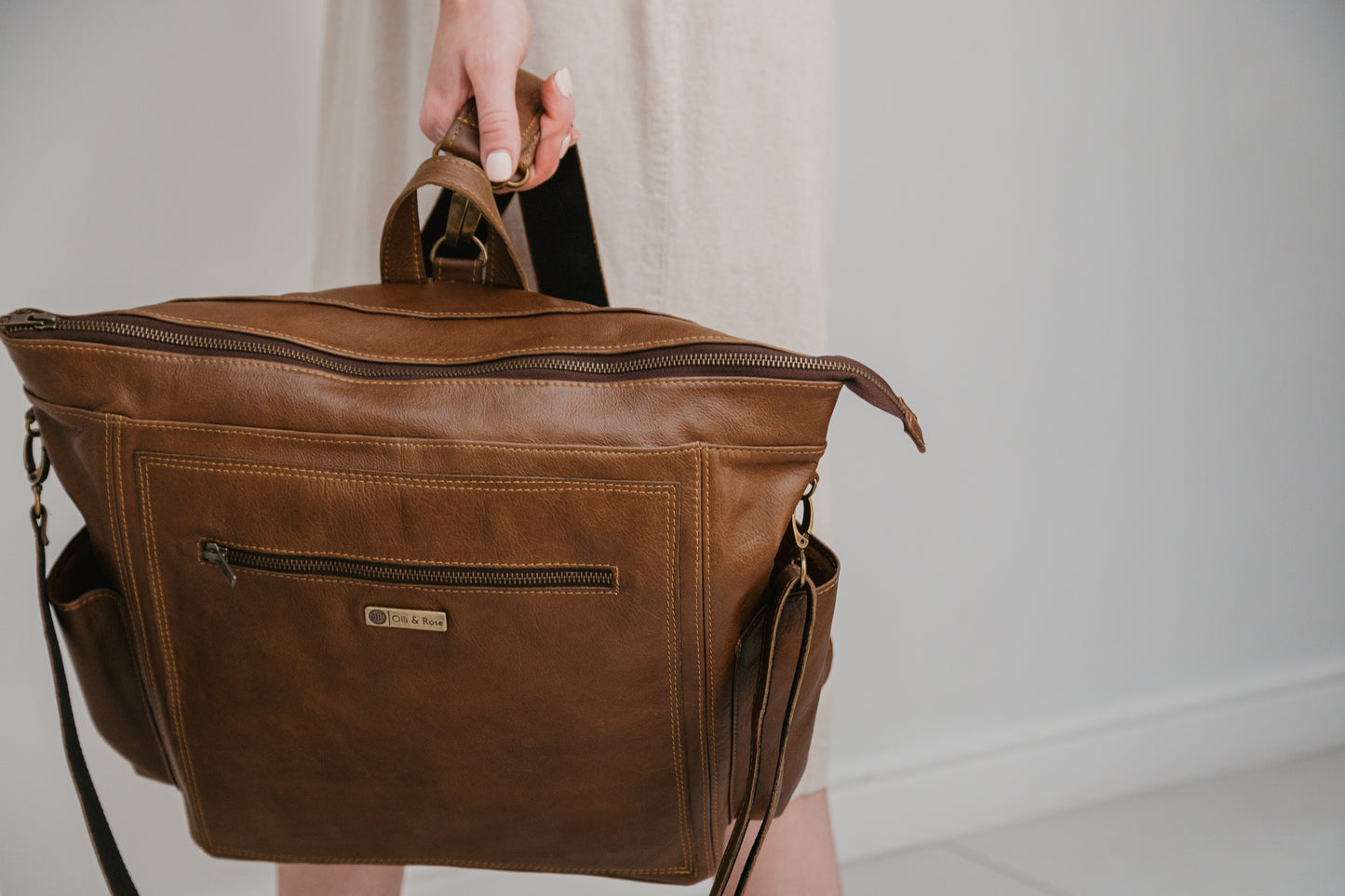 Funkymama Leather Backpack