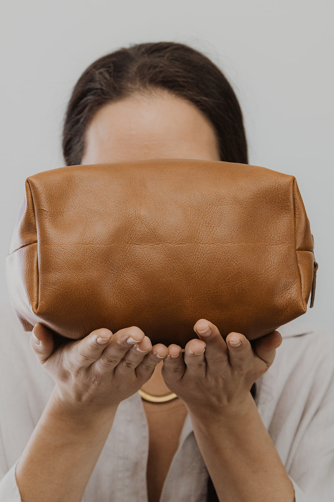 Leather only Make Up Bag