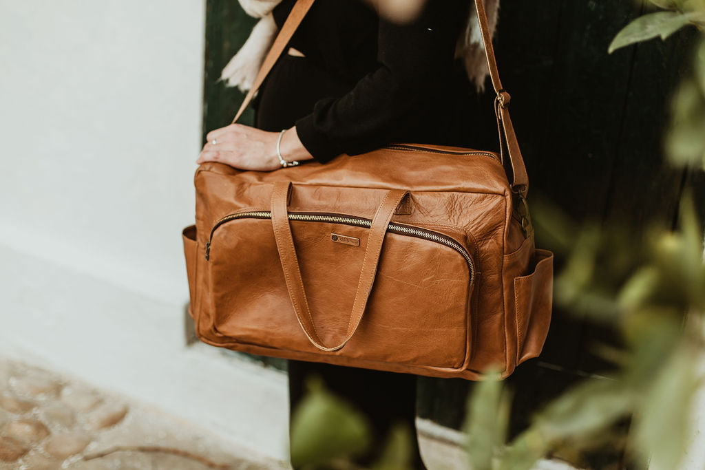 My Daily XL Leather Nappy Bag – Olli and Rose
