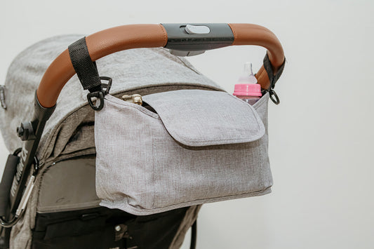 Pram Caddy Flap - Grey