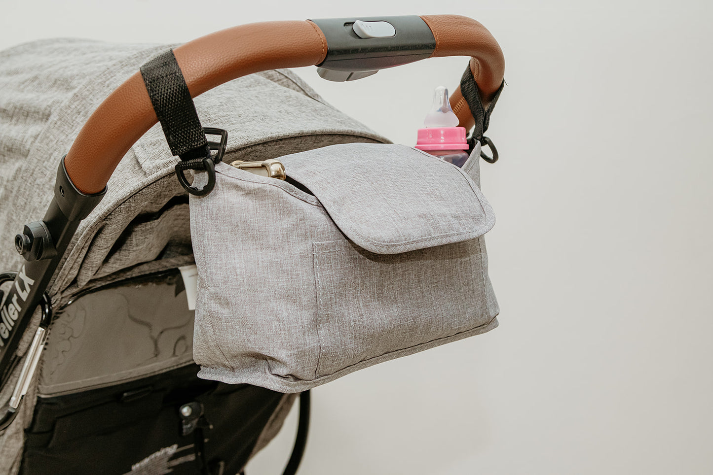 Pram Caddy Flap - Grey