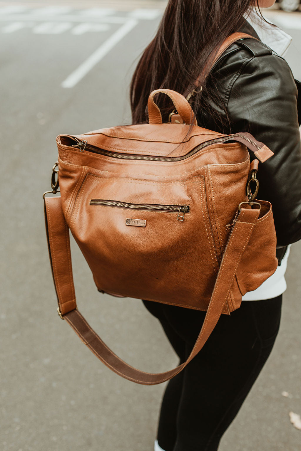 Funkymama Leather Backpack